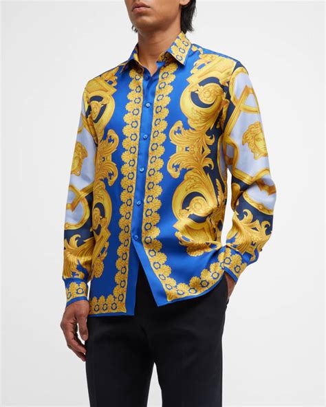 mens versace shirts cheap|versace men's button shirts.